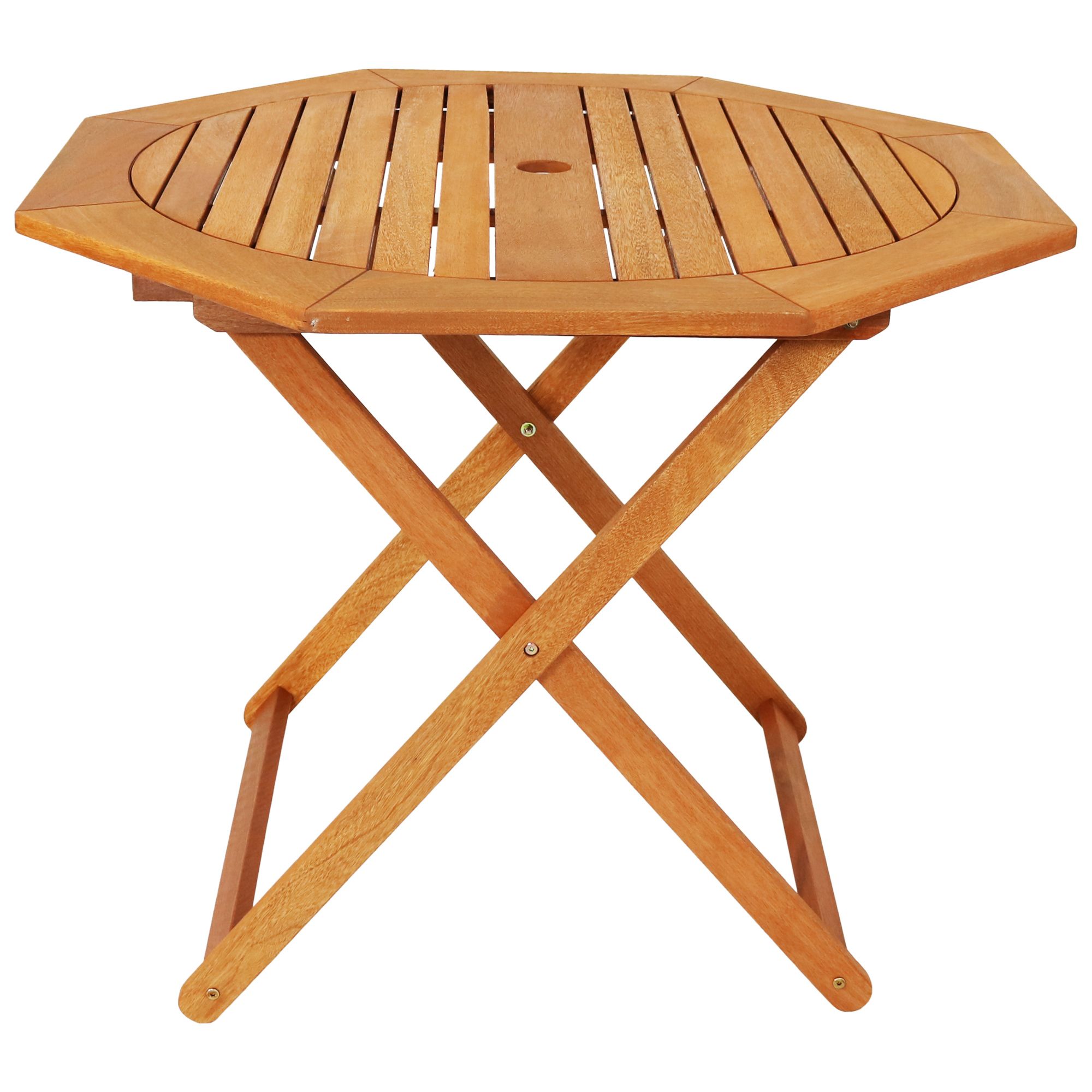 Sunnydaze Decor, Wood Octagon Dining Table - 35in., Table Shape Octagon, Primary Color Brown, Height 28.75 in, Model# FRN-978
